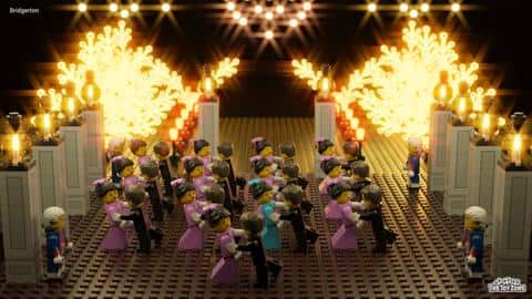 Fireworks in 'Bridgerton' LEGO arrangement took some lateral thinking