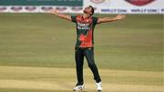 Mustafizur Rahman becomes second Bangladesh bowler with 100 T20I wickets