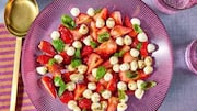 This strawberry-basil salad is a refreshing treat