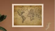 What is vintage map wall art?