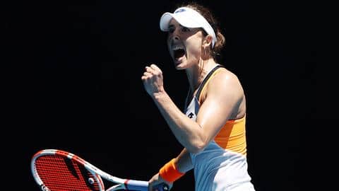 Australian Open: Alize Cornet stuns Garbine Muguruza in second round Australian Open: Alize Cornet stuns Garbine Muguruza in second round