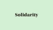 Word of the Day: Solidarity