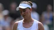 Wimbledon: Defending champion Barbora Krejcikova wins opener in three sets 