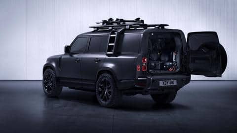 The SUV gets 20-inch wheels and a tailgate-mounted spare wheel