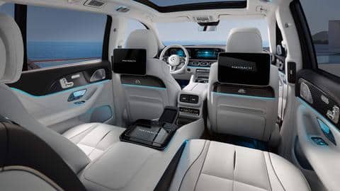 The car has a panoramic sunroof and wireless charging