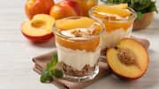Boring breakfast? Try these peach yogurt cups