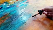 What is layered ink artwork?