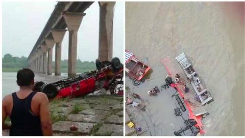 Madhya Pradesh: 13 dead as bus falls into Narmada river Madhya Pradesh: 13 dead as bus falls into Narmada river