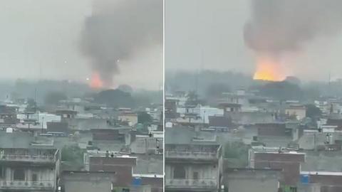 Video: Explosion rocks ammunition depot in Pakistan's Sialkot Video: Explosion rocks ammunition depot in Pakistan's Sialkot
