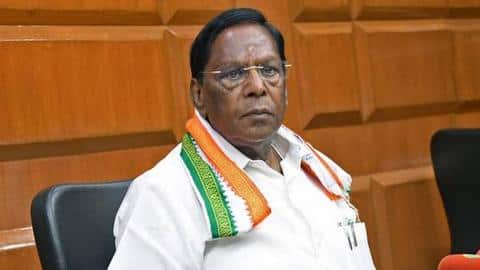 Puducherry: Congress' Narayanasamy resigns as CM after losing majority Puducherry: Congress' Narayanasamy resigns as CM after losing majority