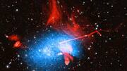 NASA's Chandra Observatory captures chaotic galaxy merger NASA's Chandra Observatory captures chaotic galaxy merger