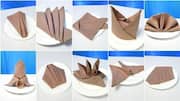 Napkin folding is an art: Begin with these styles