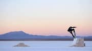 Ever imagined skating across a salt pan?