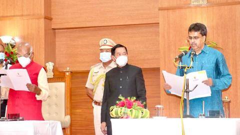 Tripura: Manik Saha sworn-in as new CM, development tops agenda Tripura: Manik Saha sworn-in as new CM, development tops agenda