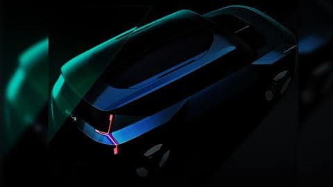 The concept car will flaunt sleek LED headlights