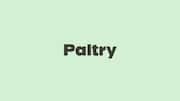 Word of the Day: Paltry