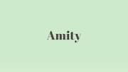 Word of the Day: Amity