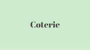 Word of the Day: Coterie