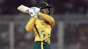 Quinton de Kock continues to struggle at Eden Gardens (T20s)