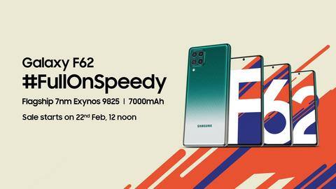 Samsung Galaxy F62 to go on sale in India today Samsung Galaxy F62 to go on sale in India today