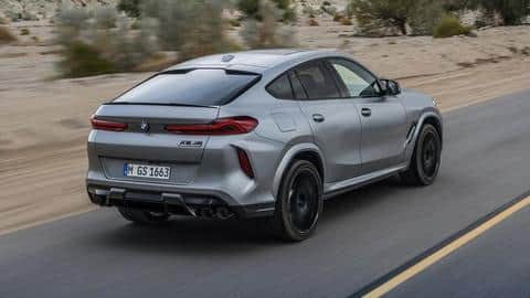 BMW X6 M Competition sports a coupe-like sloping roofline