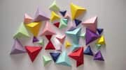 Transform your space with origami wall art