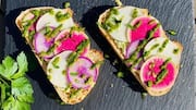 Short on time? Try this quick radish tahini toast 