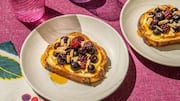 Crunchy and wholesome: Blueberry almond toast