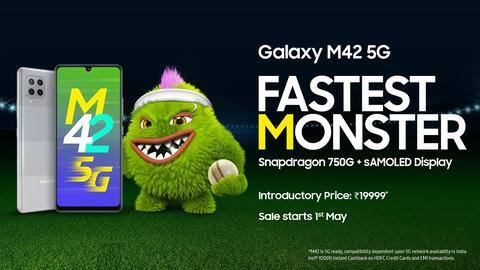Samsung Galaxy M42 5G launched in India at Rs. 20,000 Samsung Galaxy M42 5G launched in India at Rs. 20,000