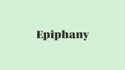 Word of the Day: Epiphany