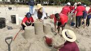 Building sandcastles isn't just fun; it's great for hand-eye coordination