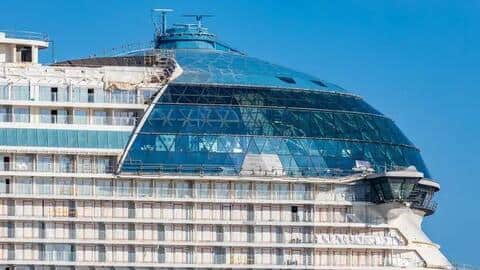 The cruise ship has been in construction since last year