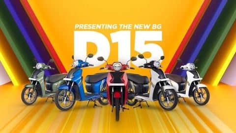 BGauss D15 e-scooter launched in India at Rs. 1 lakh BGauss D15 e-scooter launched in India at Rs. 1 lakh