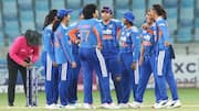 Listing lowest all-out totals versus India in Women's T20Is 