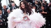 Cannes: Aishwarya Rai serves high drama in stunning feathered pantsuit