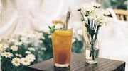 Refreshing basil-orange drinks for summer days