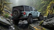 Jeep Wrangler Rockslide SUV is blue inside and out