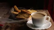 What makes rusk a popular Indian breakfast favorite?