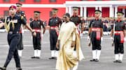 President Murmu reviews IMA parade as 9 women officers commissioned