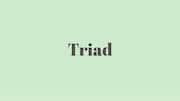 Word of the Day: Triad