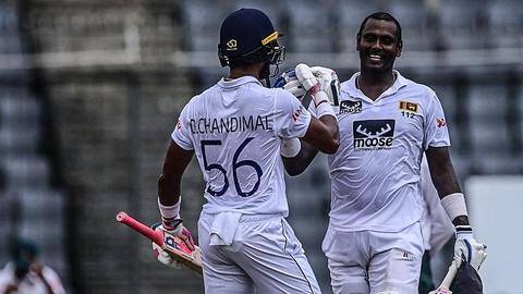 Dhaka Test, Day 4: Hundreds from Mathews, Chandimal overpower Bangladesh Dhaka Test, Day 4: Hundreds from Mathews, Chandimal overpower Bangladesh