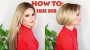 How to achieve a faux short bob with long hair