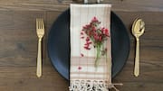 Elevate your dining decor with beadwork napkins 