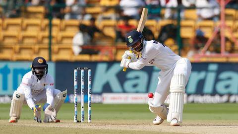 Day/Night Test: SL bowled out for 109; India extend lead Day/Night Test: SL bowled out for 109; India extend lead