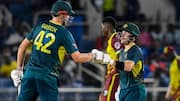 Australia beat West Indies, secure T20I series win: Key stats