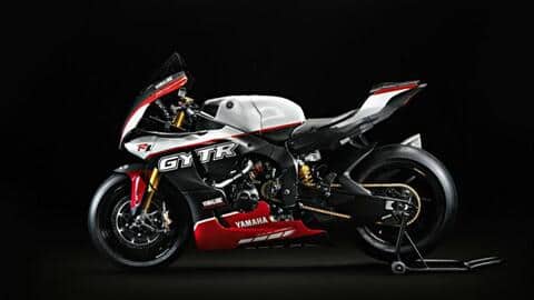 The superbike flaunts a special tri-color livery