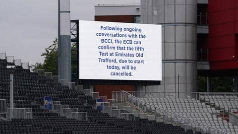 Manchester Test should be canceled, not postponed: Sourav Ganguly Manchester Test should be canceled, not postponed: Sourav Ganguly