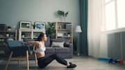 Turn your chair into a simple workout spot