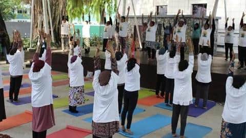 Maldives: Mob storms International Yoga Day event; probe ordered Maldives: Mob storms International Yoga Day event; probe ordered