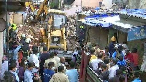 Eleven, including eight children, killed in building collapse in Mumbai Eleven, including eight children, killed in building collapse in Mumbai